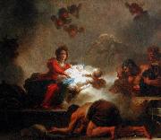 The Adoration of the Shepherds. Jean-Honore Fragonard